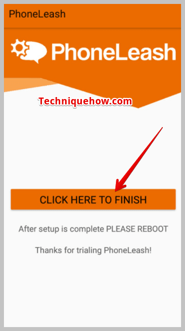 Click here to finish
