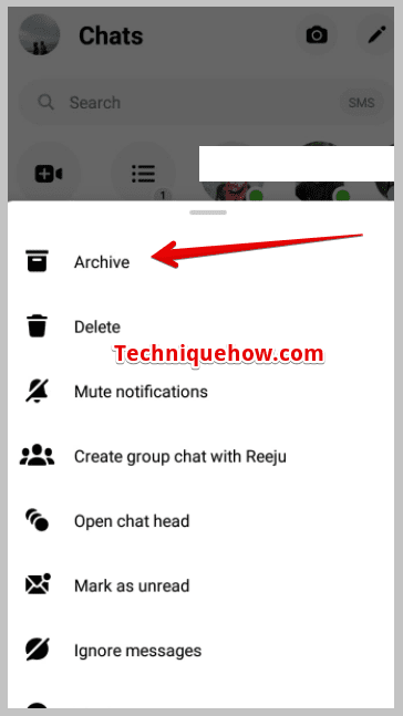 Click on Archive