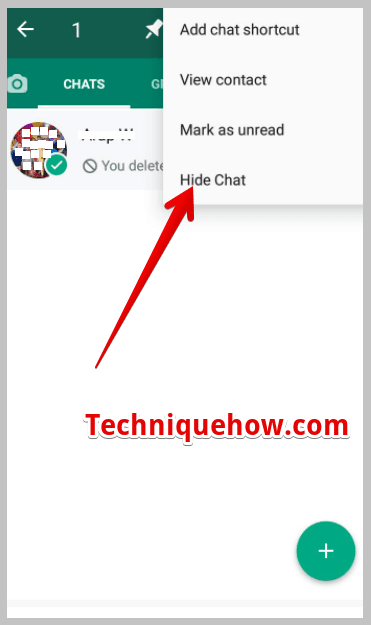Click on Hide Chat