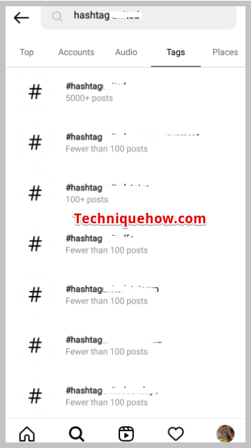 Click on “tags”