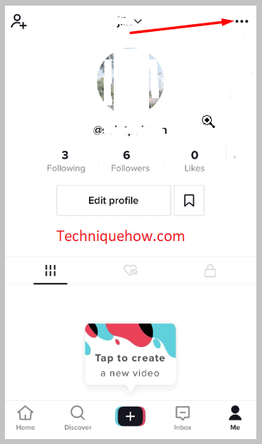 Click on the three-dots icon