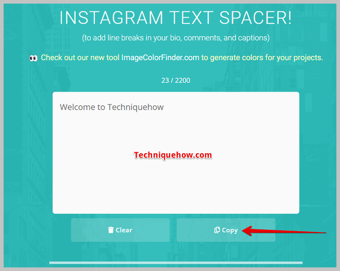 Copy button