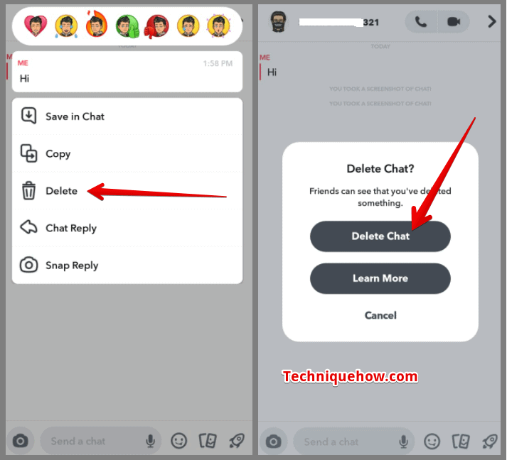 Delete option