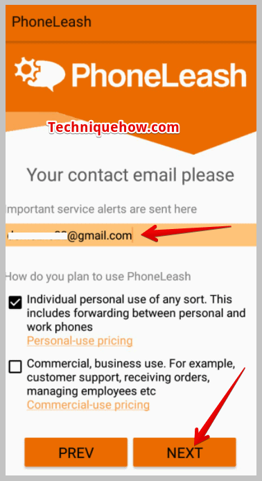Enter destination phone # or email