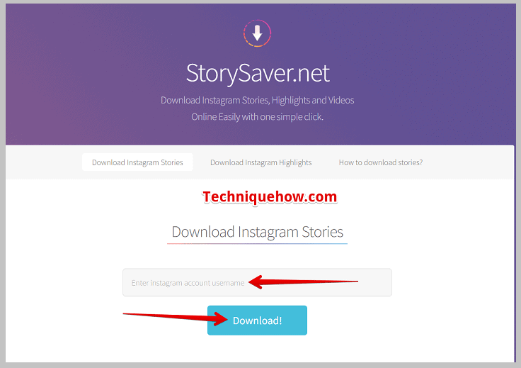 Enter instagram account username