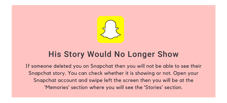  His story would no longer show