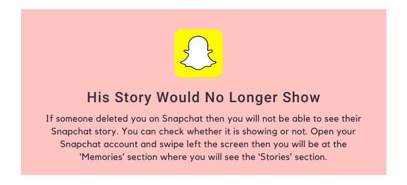 His story would no longer show