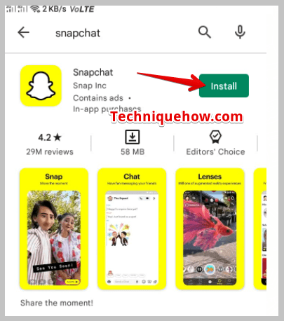 Install Snapchat
