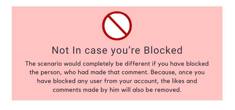 Not In case you're Blocked