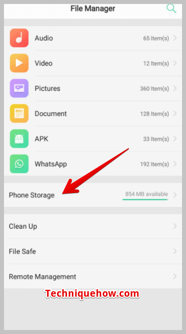 Phone Storage