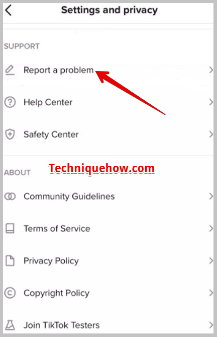 Report the problem