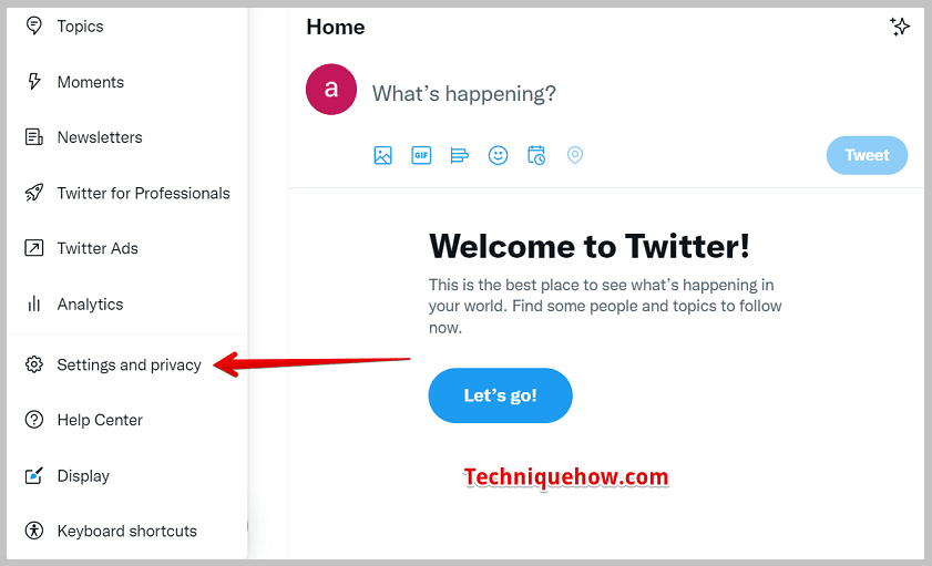 Settings and Privacy