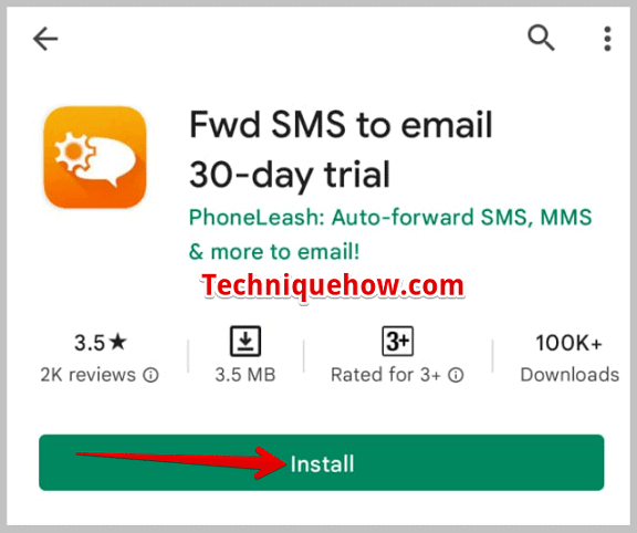 application from Google Play Store