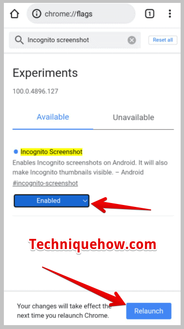 click on Relaunch”