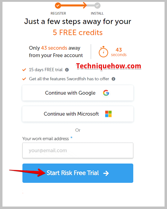 create a trial account