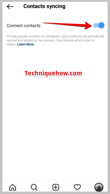 enable the Connect Contacts