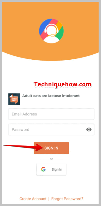 log in