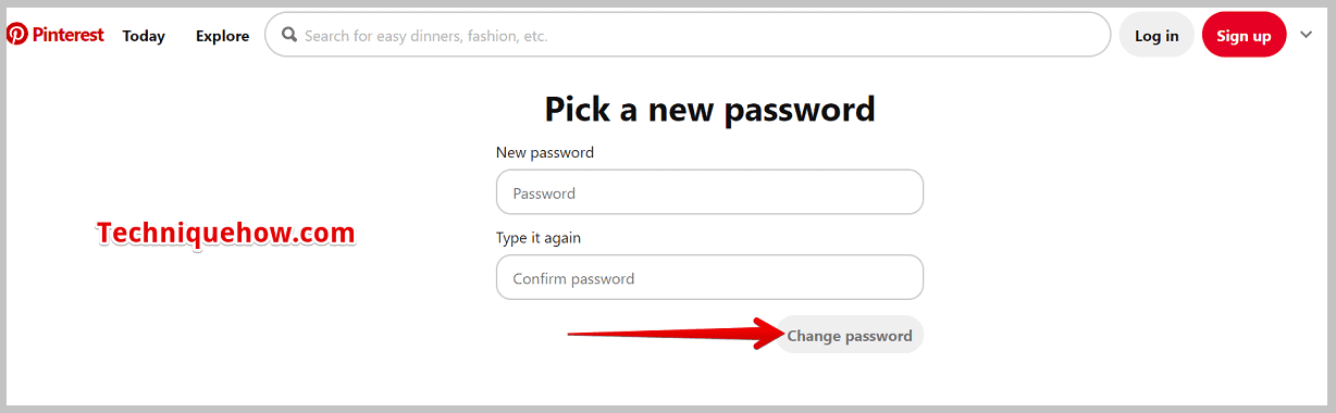 new set password