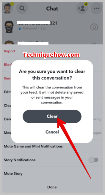 press Clear again