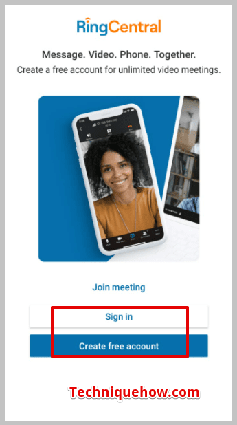 sign in page