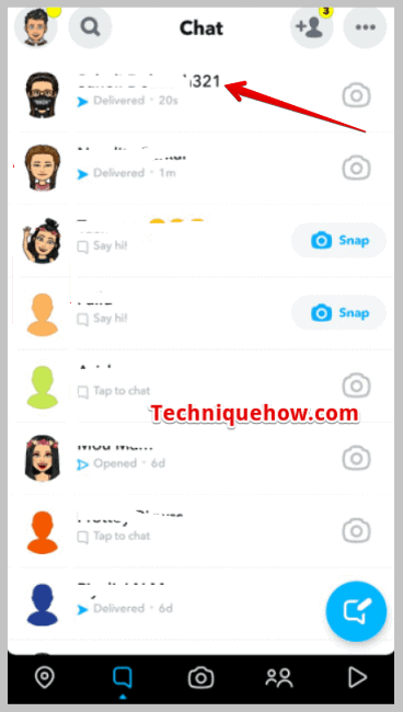 target person's chat