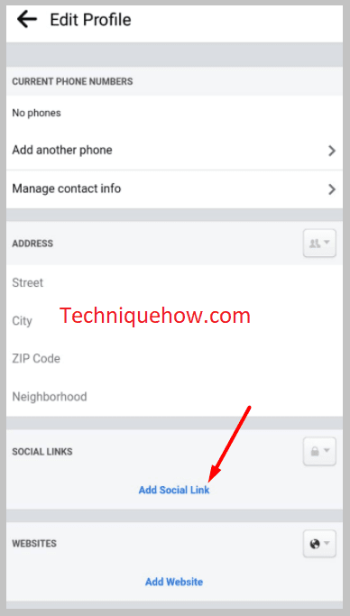 Add a social link