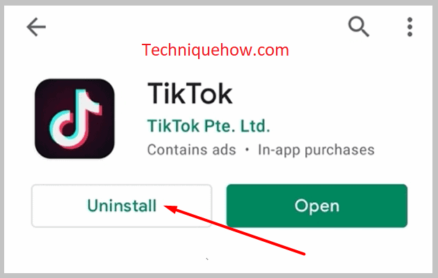 After uninstalling TikTok