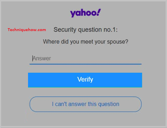 Answer the Security Questions