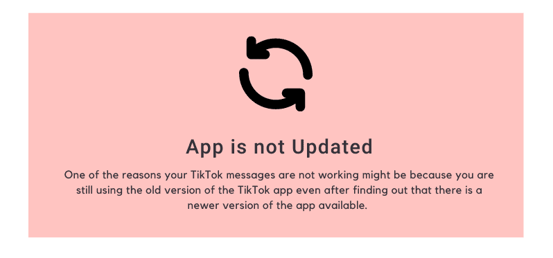 App is not Updated