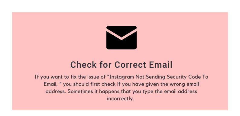 Check for Correct Email