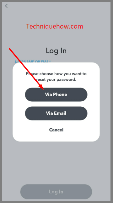 Choose via phone