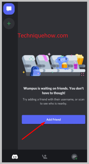 Click on Add Friend