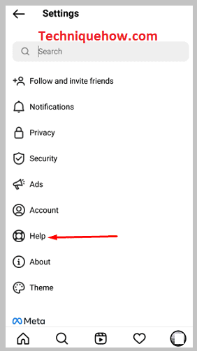 Click on Help