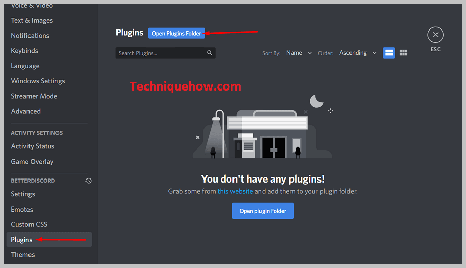 Click on Plugins