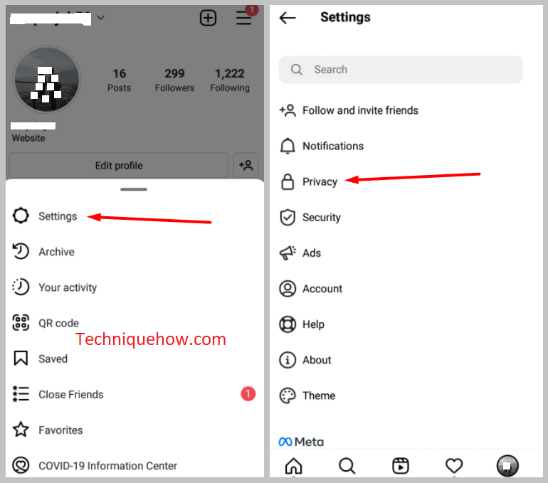 Click on Settings