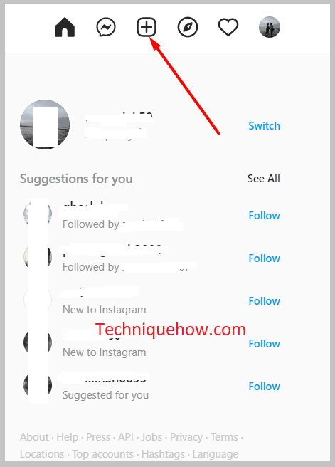 Click on the plus-in-a-box icon