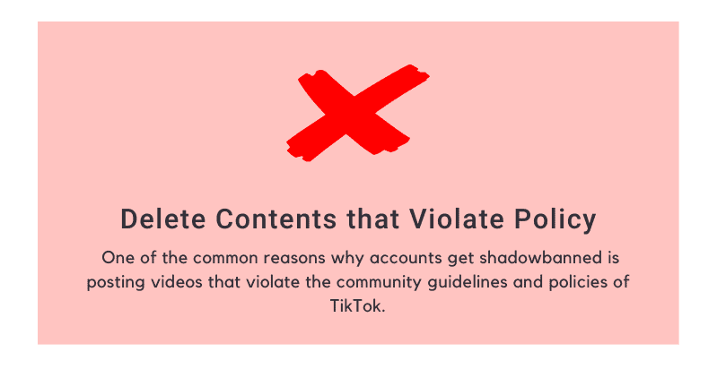 Delete Contents that Violate Policy
