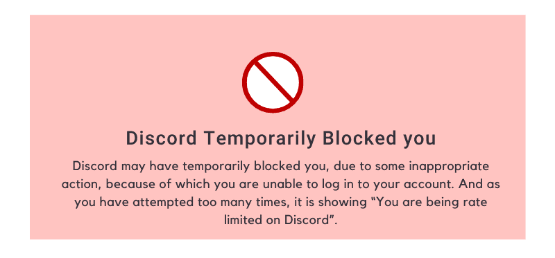 Discord temporarily Blocked you