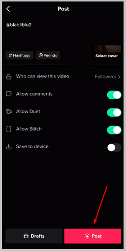 Done and Post the video