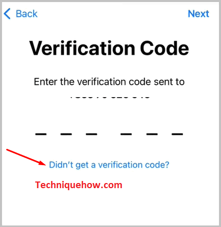 Don't get a verification code