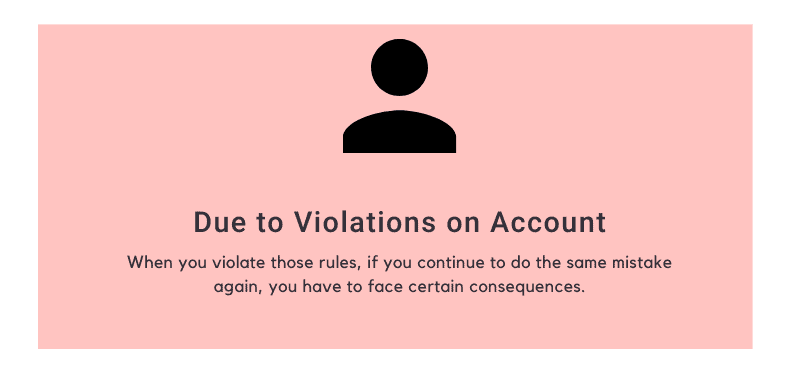 Due to Violations on Account