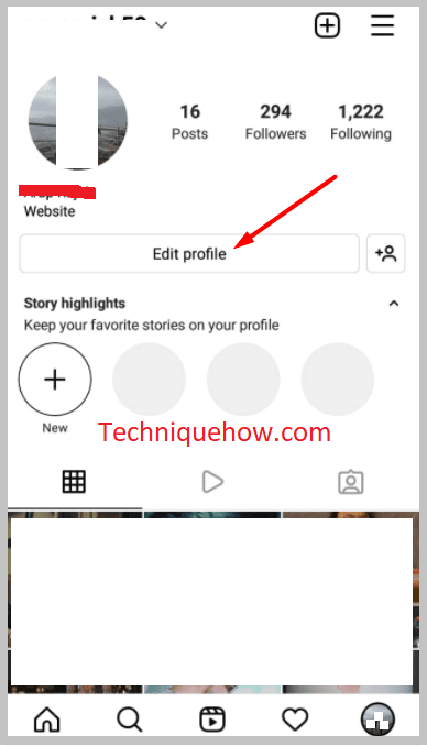 Edit profile