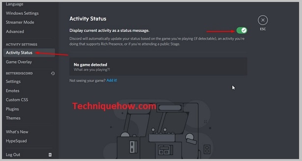 Enable Game Activity