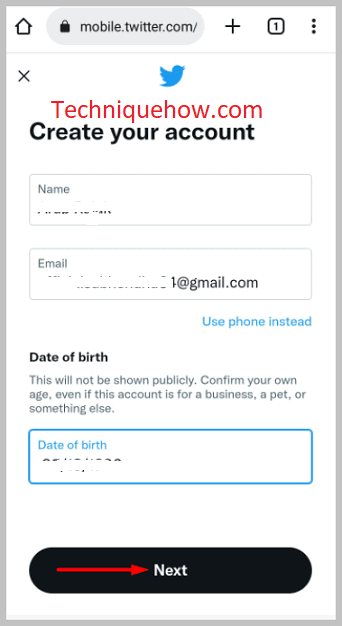 Enter an Email