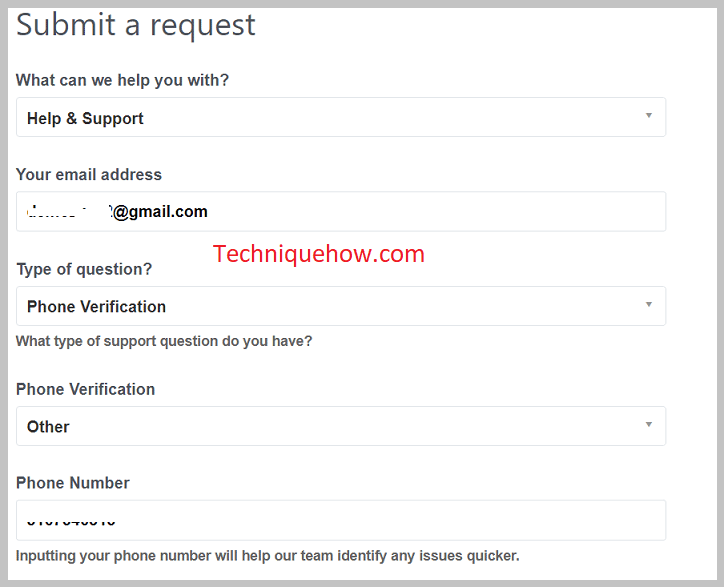 Fill out all the information