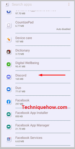 Find Discord & Select it