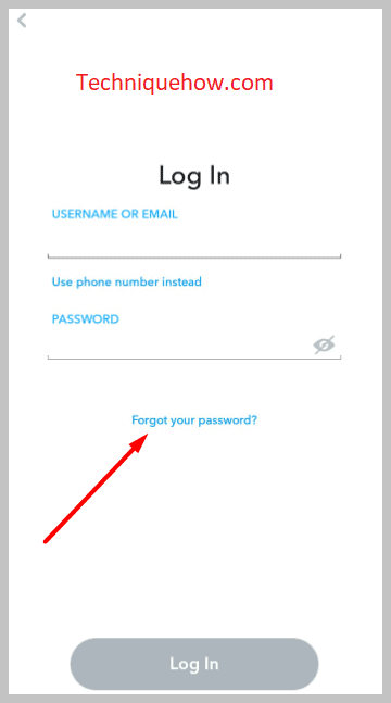 Forgot your password
