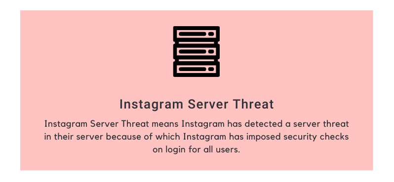 Instagram Server Threat