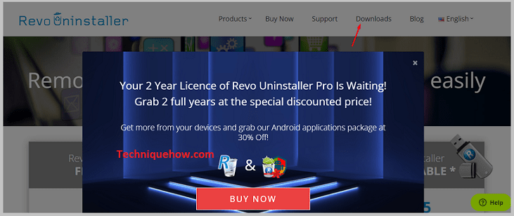 Install & open Revo Uninstaller software