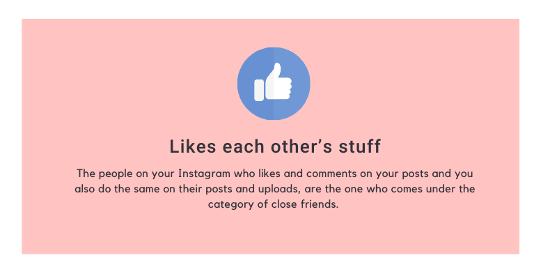 Likes each other’s stuff